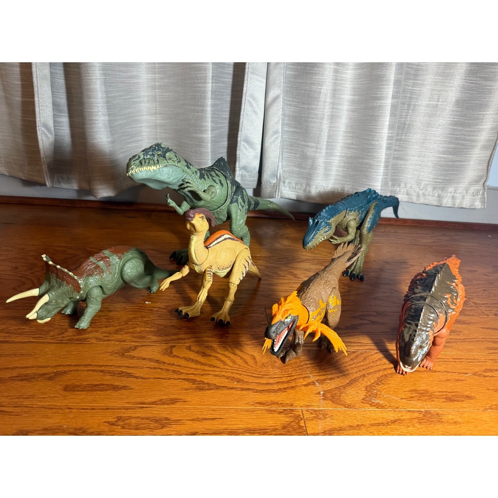 Mattel Jurassic World Dominion Dinosaur Lot Giganotosaurus Allosaurus Pyroraptor